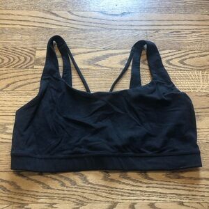 Athleta Exhale Sports Bra Black